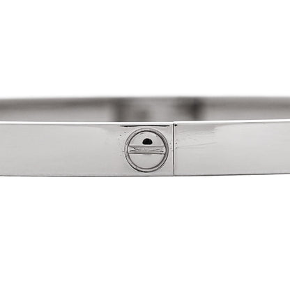 Cartier 18K White Gold Small LOVE Bracelet 18 4 of 8