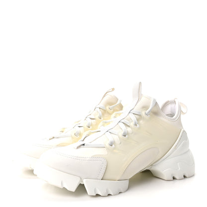 Christian Dior Technical Fabric Rubber Womens D-Connect Sneakers 37 White 4 of 10