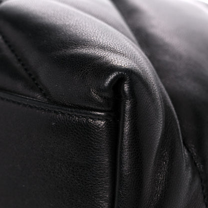 Saint Laurent Lambskin Quilted Medium Loulou Puffer Monogram Chain Satchel Black 10 of 15