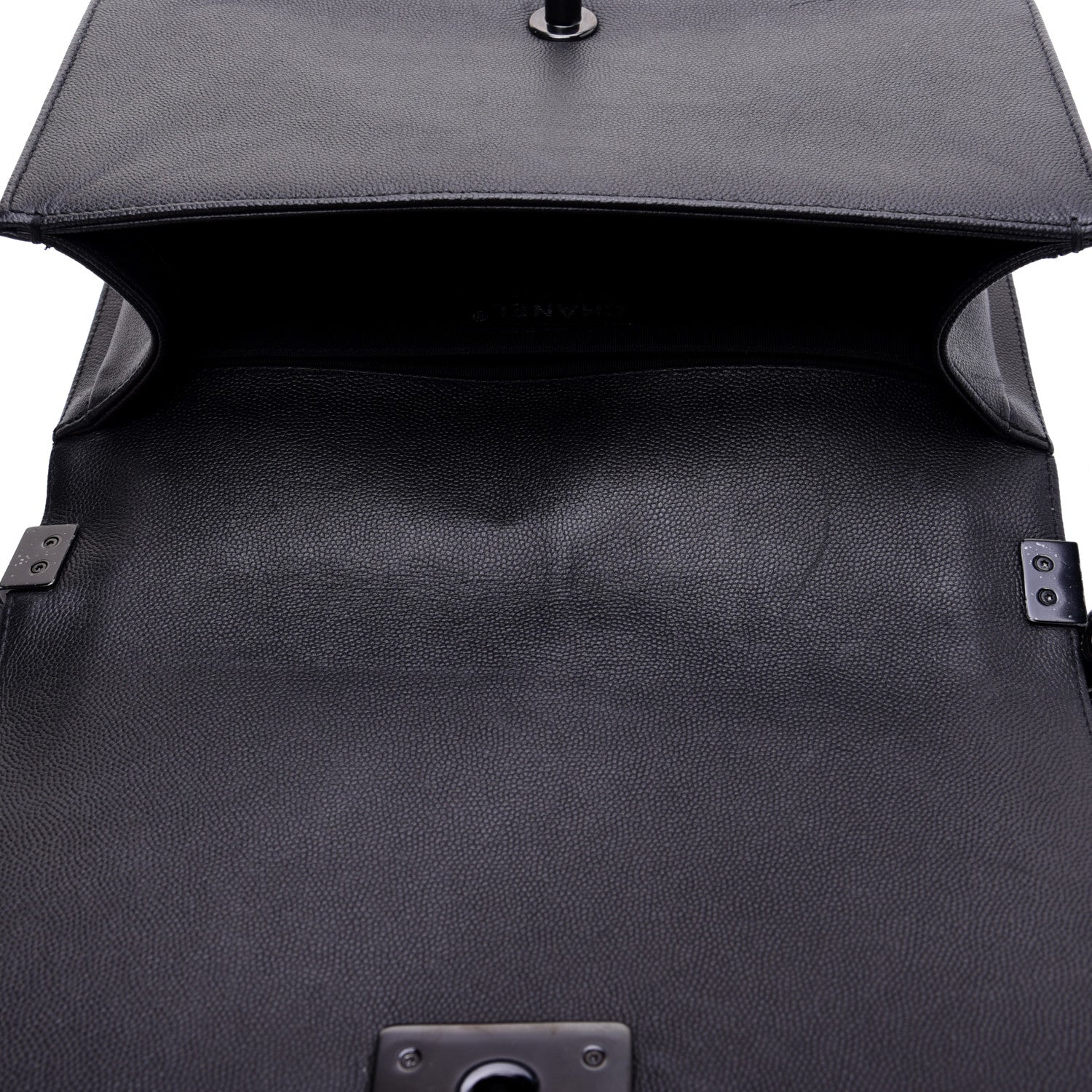 Chanel Caviar Quilted Medium Boy Flap So Black 11 of 14