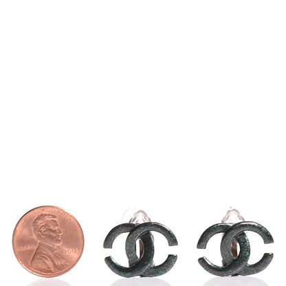 Chanel Ruthenium CC Clip On Earrings 2 of 5