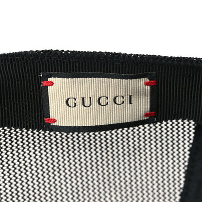 Gucci X SEGA Calfskin GUCCY Stars Baseball Hat XL Black Gold 7 of 8