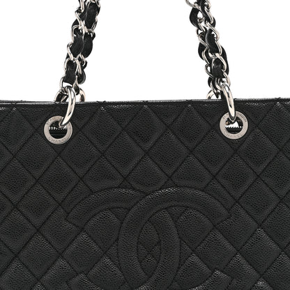Chanel Caviar Quilted Grand Shopping Tote GST Black 8 of 10