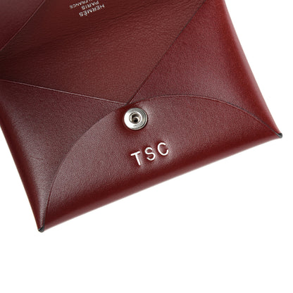 Hermes Box Calvi Card Case Rouge H 8 of 8