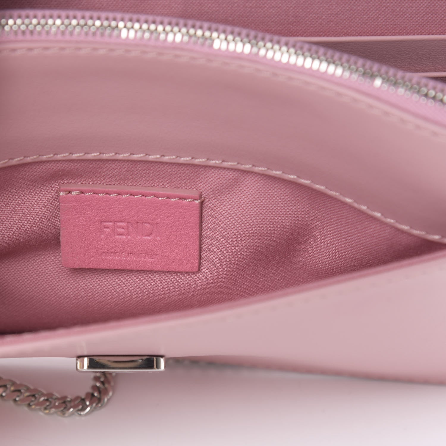 Fendi Vitello Elite Century Hypnoteyes Studded Tube Wallet On Chain Bubblegum Multicolor 7 of 12