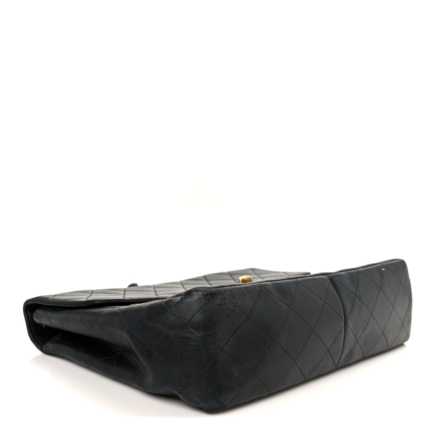 Chanel Lambskin Quilted XL Jumbo Single Flap Black 1838061