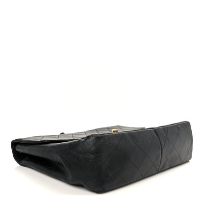 Chanel Lambskin Quilted XL Jumbo Single Flap Black 4 of 12