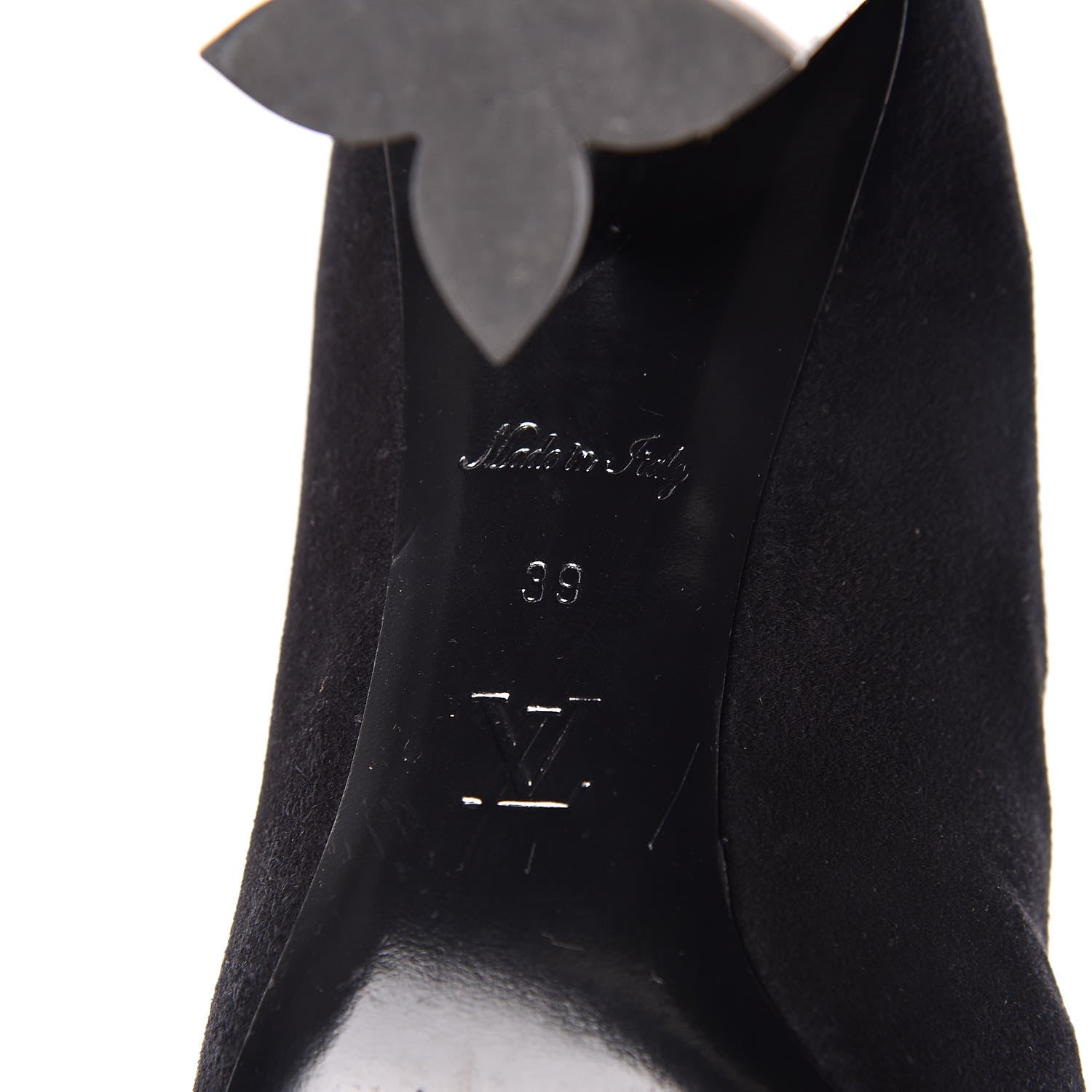 Louis Vuitton Suede Monogram Uniformes Cap Toe Chelsea 80mm Ankle Boots 39 Black 9 of 10