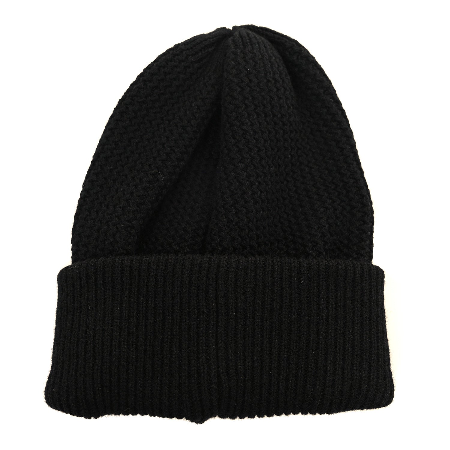 Chanel Cashmere Sequin Logo Beanie Hat Black Gold 2 of 3