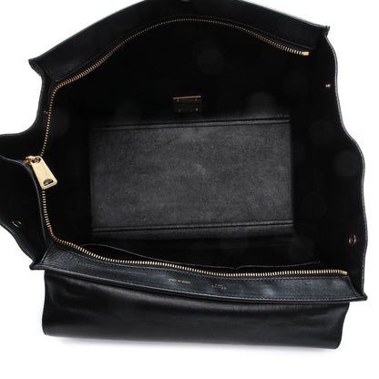 Celine Python Suede Small Trapeze Black 5 of 7