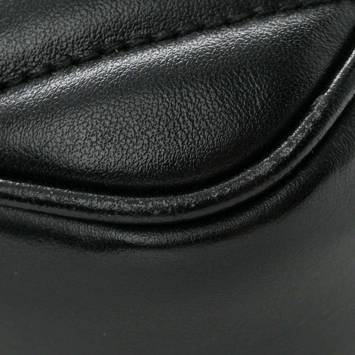 Calfskin Matelasse Monogram Lou Camera Bag Black