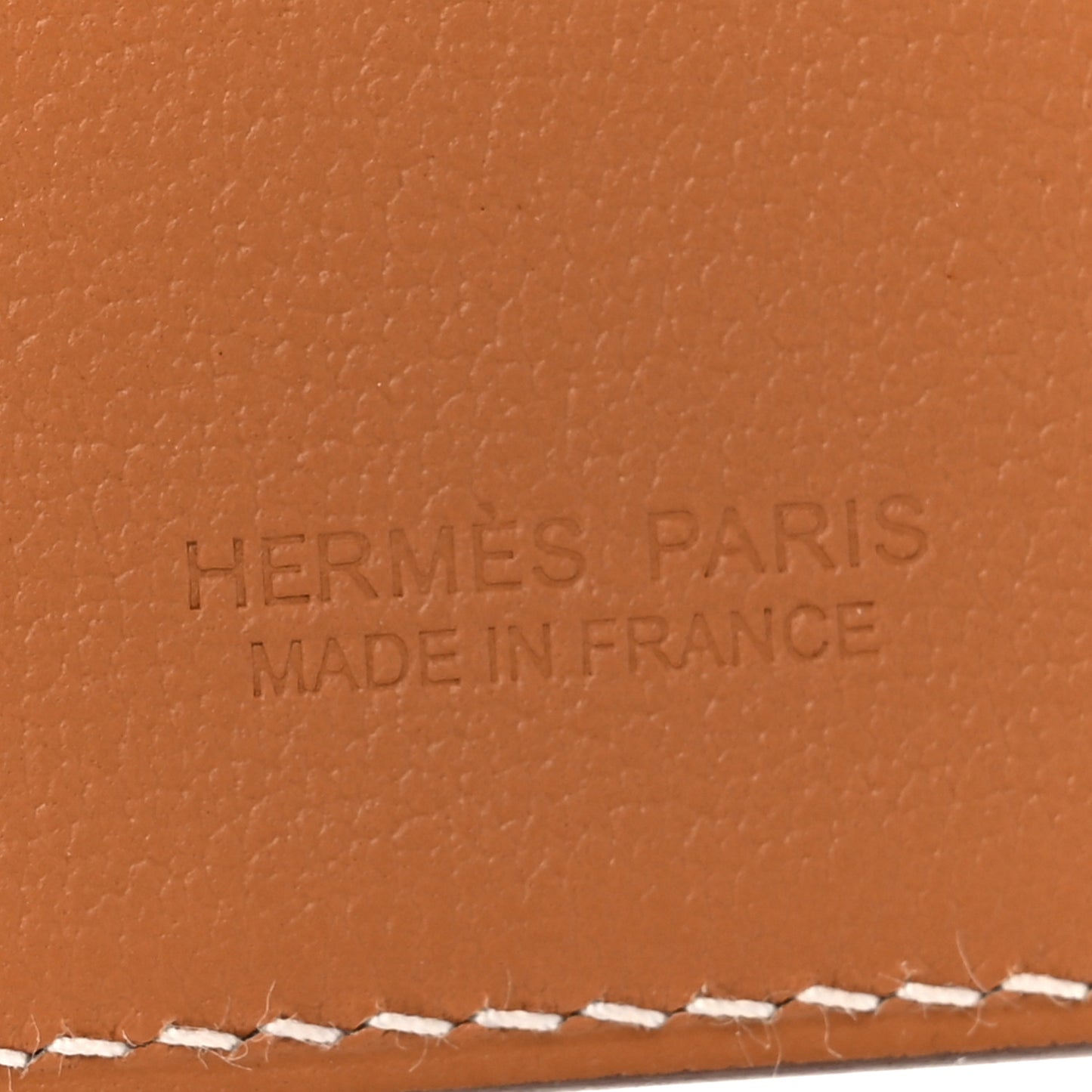Swift Stitched Faubourg MagSafe Card Holder Gold Bleu De France Orange