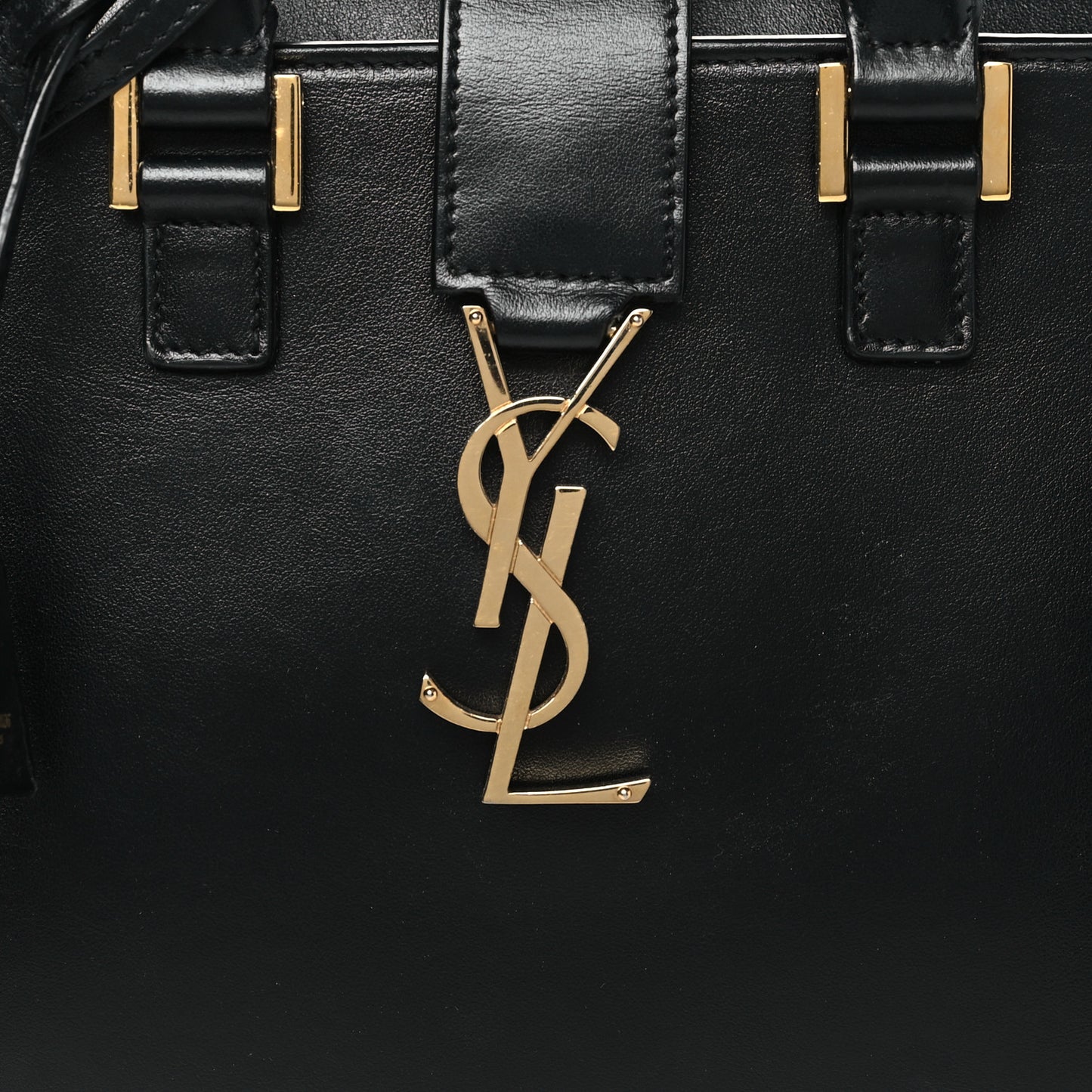 Calfskin Monogram Baby Cabas Black