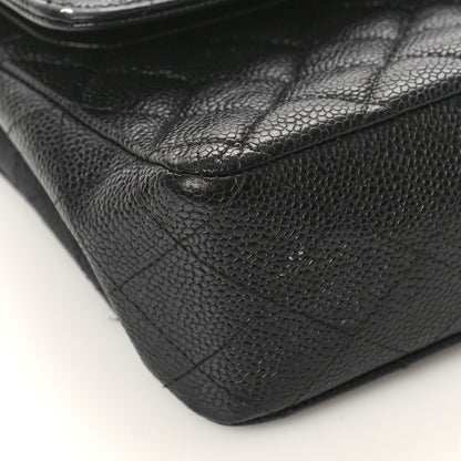 Chanel Caviar Quilted Medium Double Flap Black 8 of 11