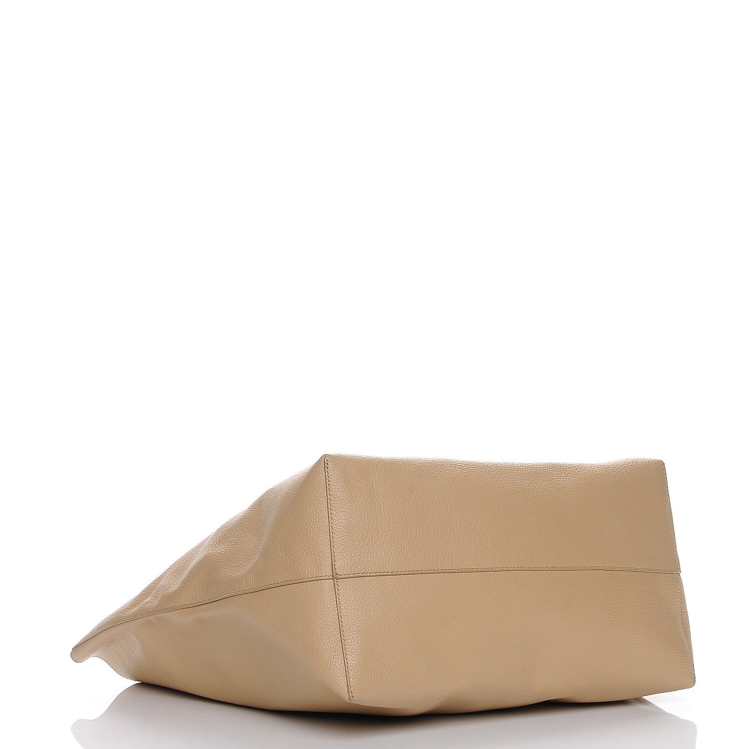 Alexander McQueen Grained Calfskin Skull Open Shopper Tote Blonde 4 of 9