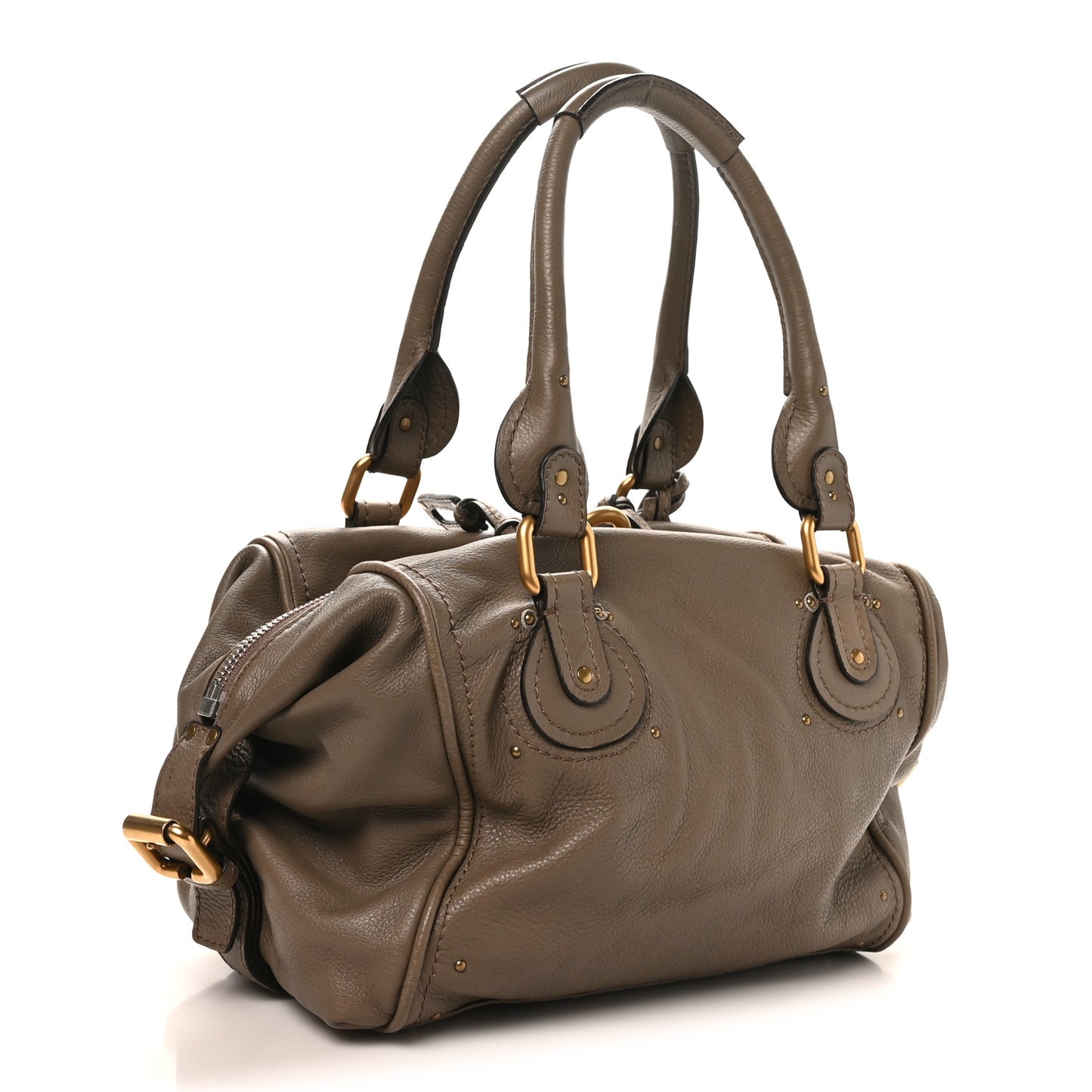 Calfskin Paddington Front Pocket Tote Souris
