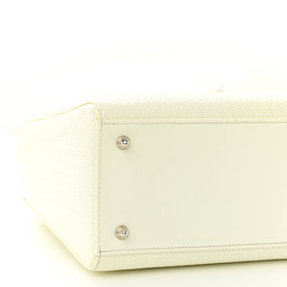 Christian Dior Patent Micro-Cannage Medium Lady Dior White 9 of 11