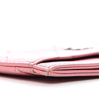 Chanel Lambskin Quilted Card Holder Pink 12 of 13