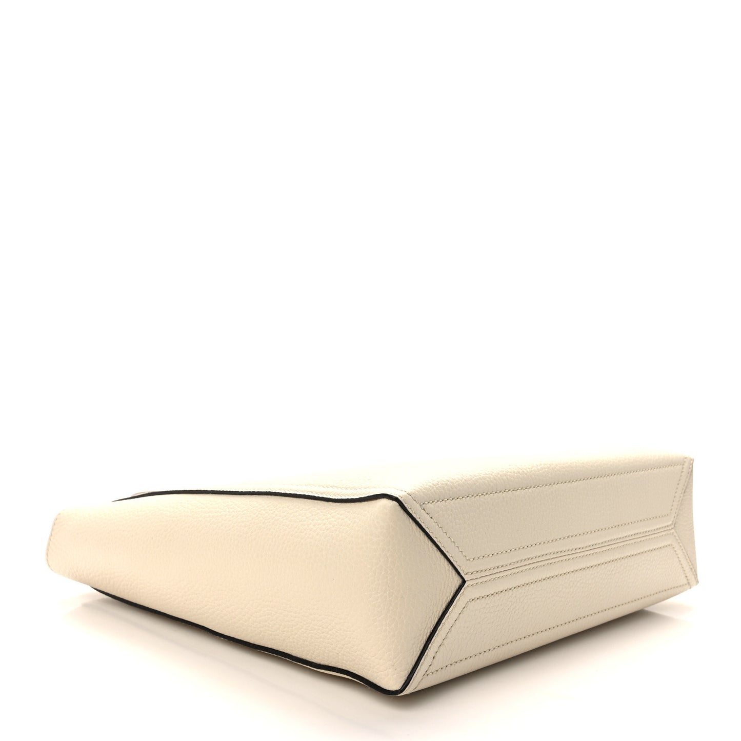 New Sakai Calfskin Lux Small Dahlia Tote Mystic White