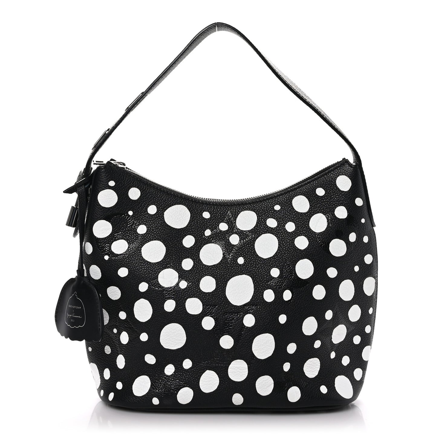 LOUIS VUITTON LV X YK Empreinte Marshmallow Hobo PM Black White