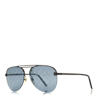 Louis Vuitton Monogram The Party Aviator Sunglasses Z0971U Black 1 of 6