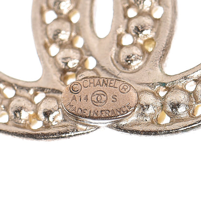 Chanel Pearl CC Earrings Gold 4 of 5