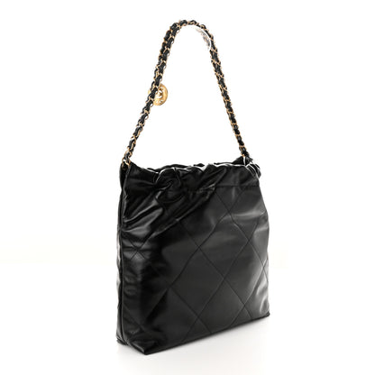 Chanel Shiny Calfskin Quilted Small Chanel 22 Black 4 of 12