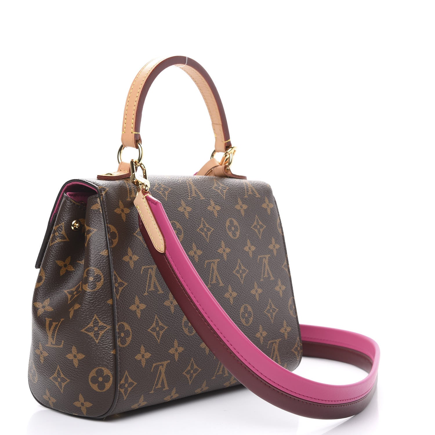 Louis Vuitton Monogram Cluny BB Bordeaux Fuchsia 4 of 10