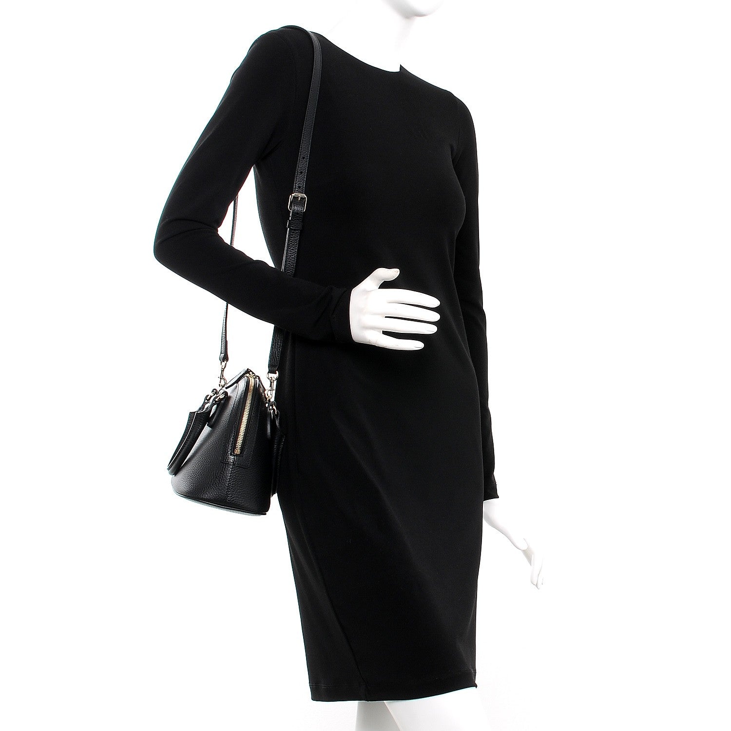 Gucci Dollar Calfskin Small GG Charm Dome Bag Black 2 of 7