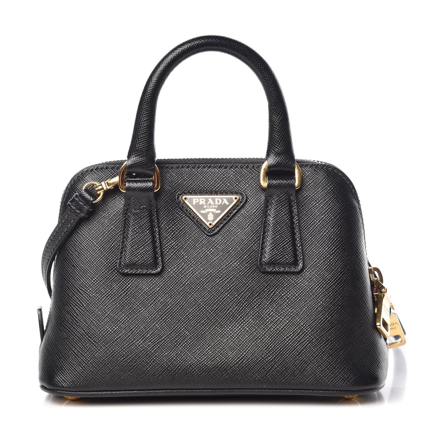 Saffiano Lux Mini Promenade Tote Black