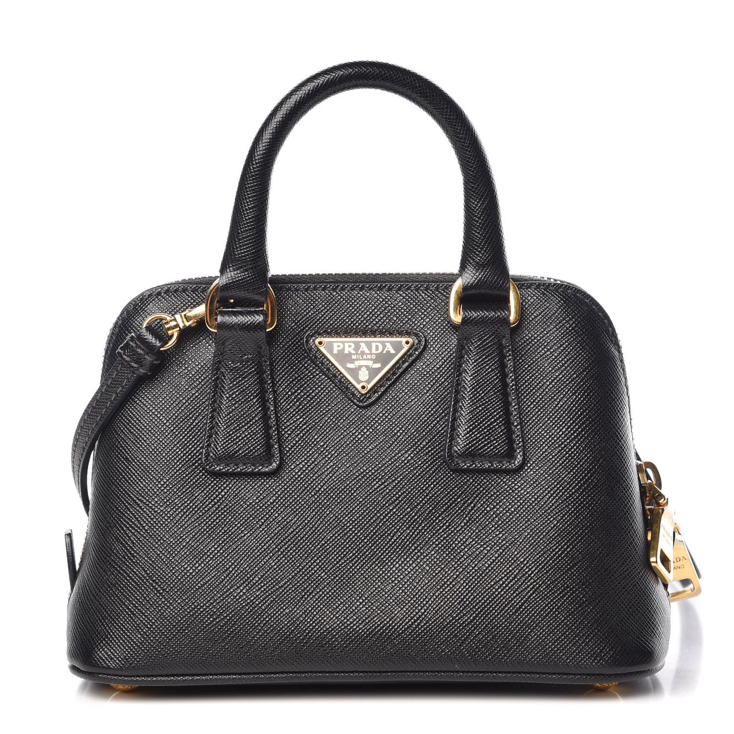 Prada Saffiano Lux Mini Promenade Tote Black 1 of 9