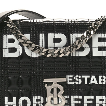 Burberry Patent Quilted Horseferry Print Small Lola Bag Black 7 of 10