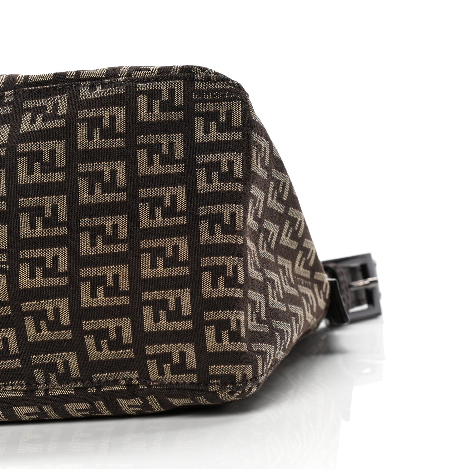 Fendi Zucchino Vitello Mama Baguette Testa di Moro Beige 16 of 26