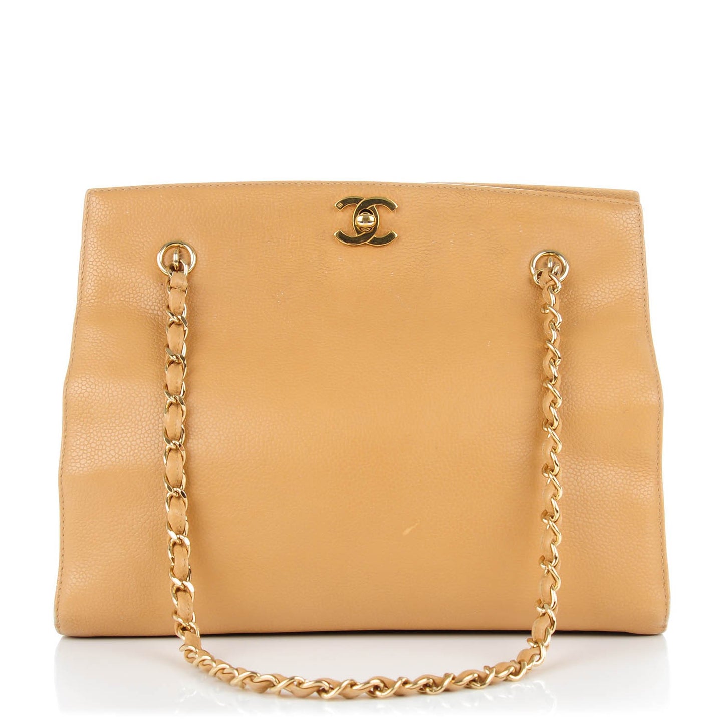 Caviar Shoulder Bag Beige
