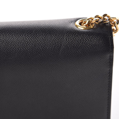 Saint Laurent Grain De Poudre Small Monogram Kate Satchel Black 11 of 16