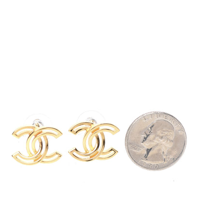 Chanel Metal Obazine CC Earrings Gold 2 of 5