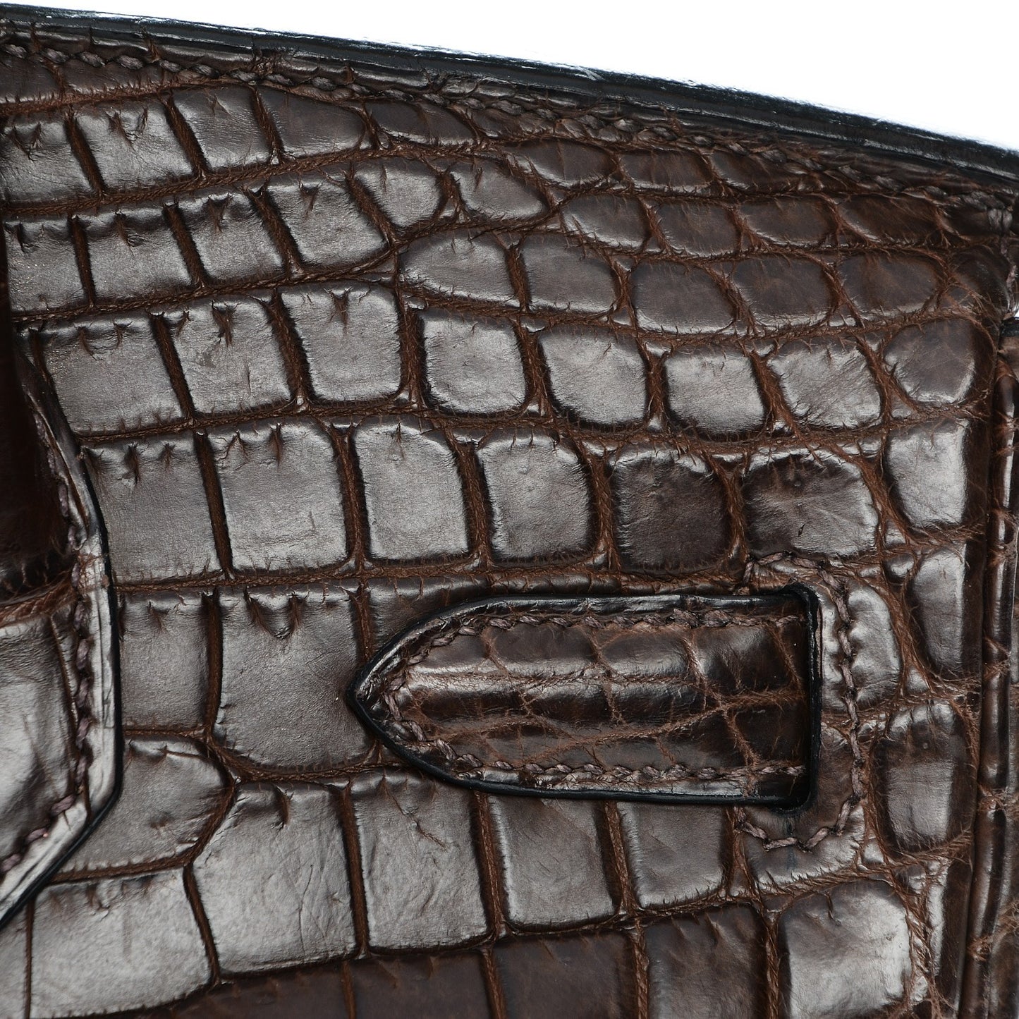 Matte Niloticus Crocodile Birkin 30 Chocolate