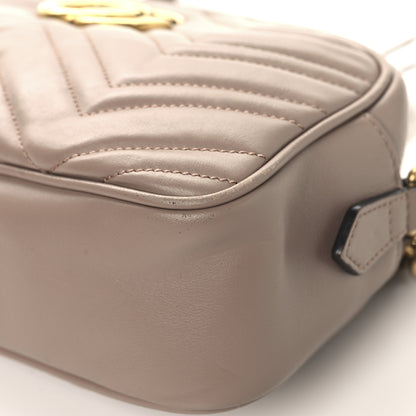 Gucci Calfskin Matelasse Small GG Marmont Chain Shoulder Bag Porcelain Rose 10 of 13