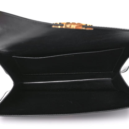 Celine Shiny Calfskin Triomphe Clutch Black 5 of 11