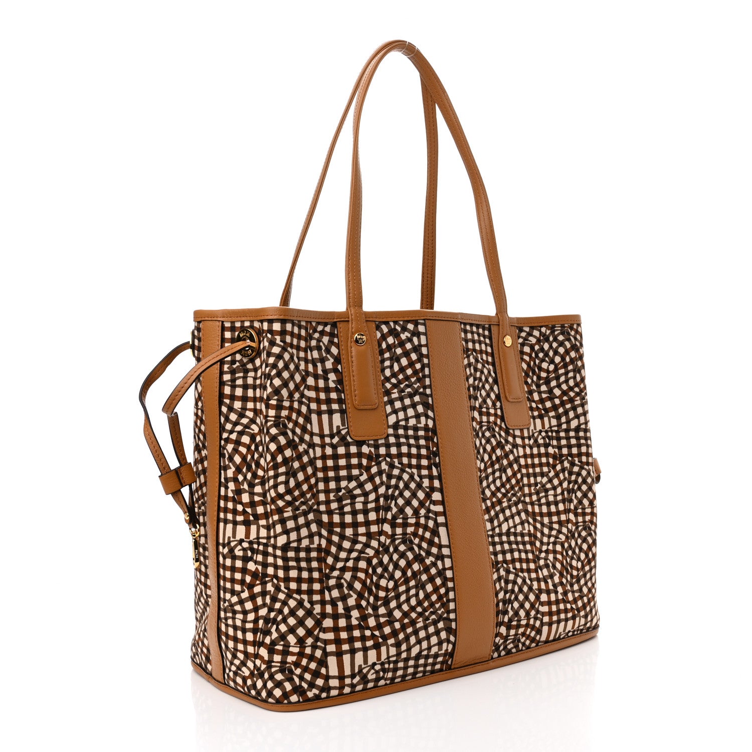 MCM Visetos Medium Liz Reversible Shopper Tote Cognac 6 of 16