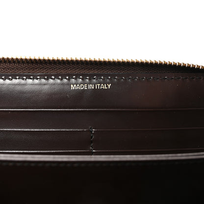 Burberry Haymarket Check Large Zip Around Wallet Brown 7 of 9