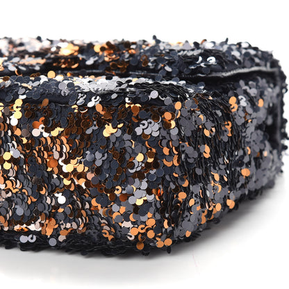 Chanel Sequin Small Single Flap Bronze Black 8 of 8