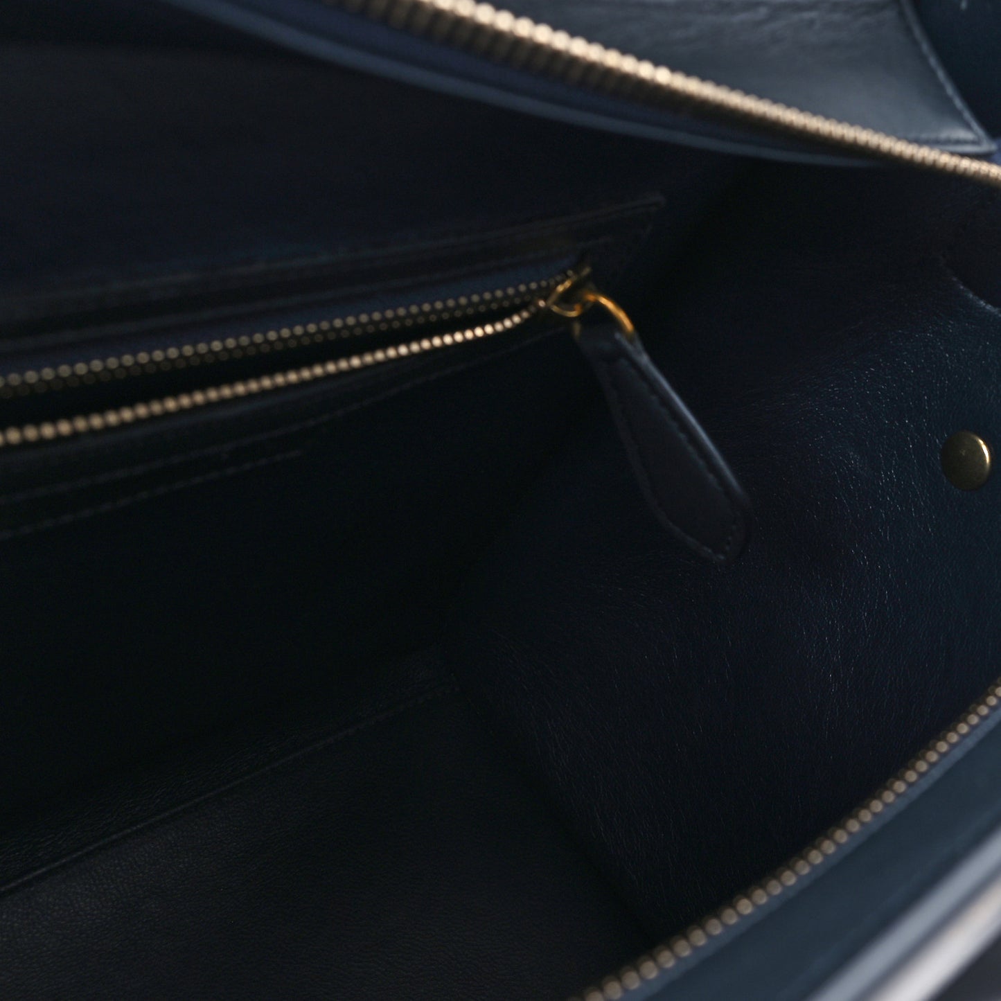 Nubuck Smooth Calfskin Micro Tri-Color Luggage Bright Blue