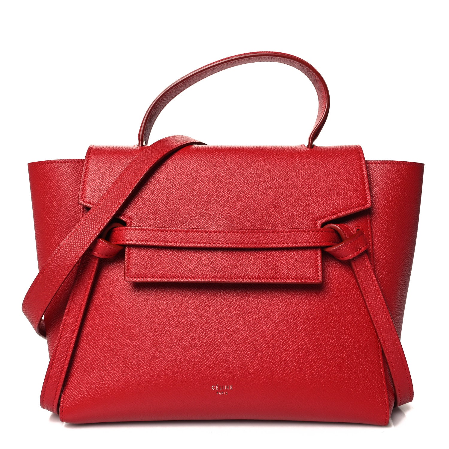 Celine Baby Grained Calfskin Micro Belt Bag Coquelicot 1 of 11