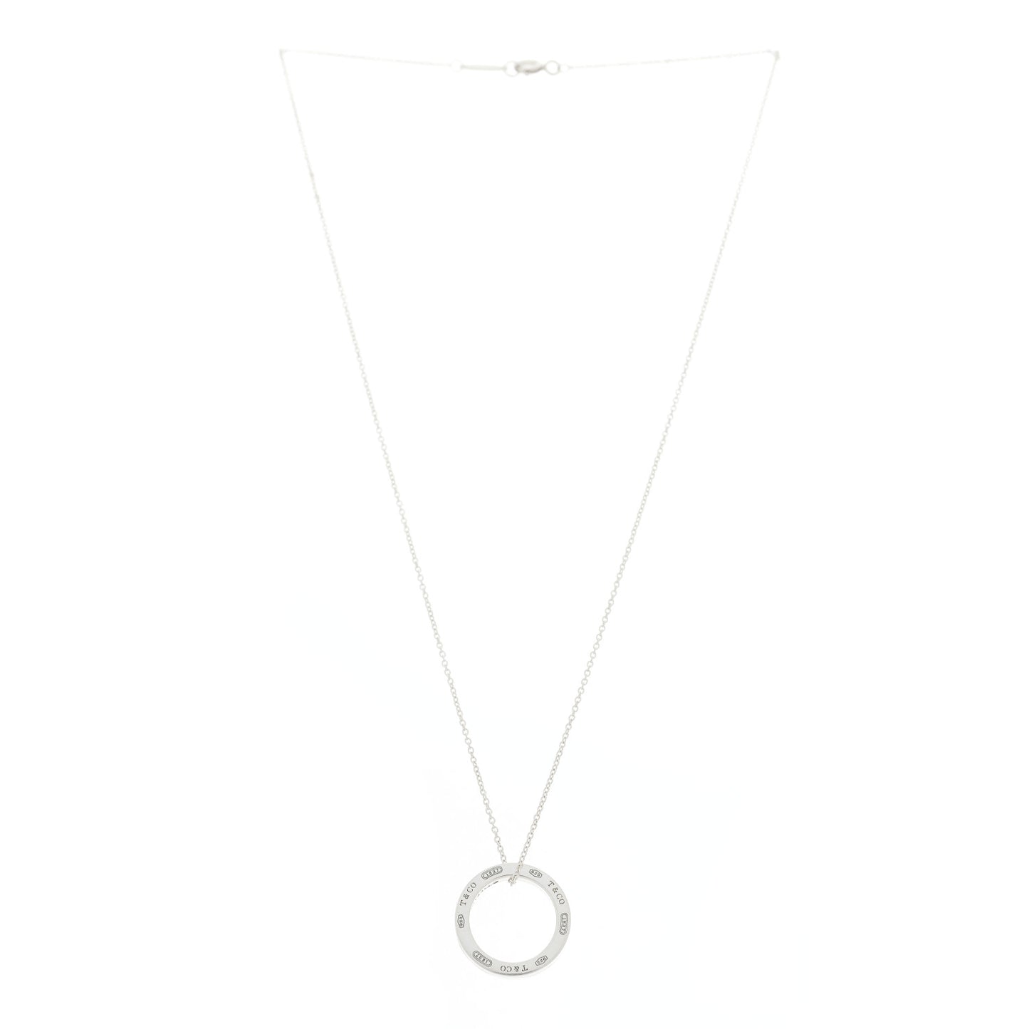 Sterling Silver 1837 Circle Pendant Necklace