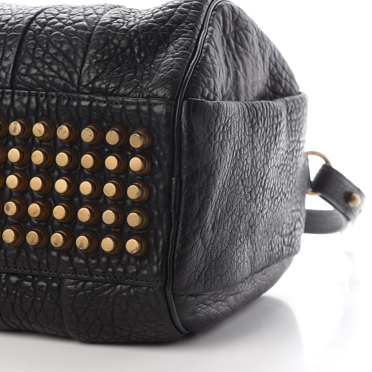 Alexander Wang Pebbled Lambskin Rocco Black Antique Brass Hardware 8 of 9