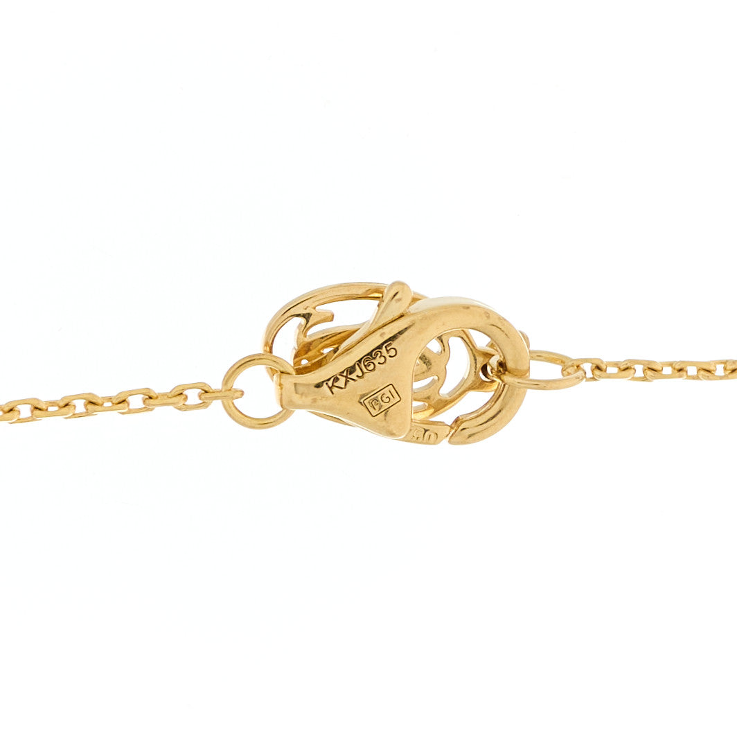 18K Yellow Gold Diamond XS D'Amour Pendant Necklace