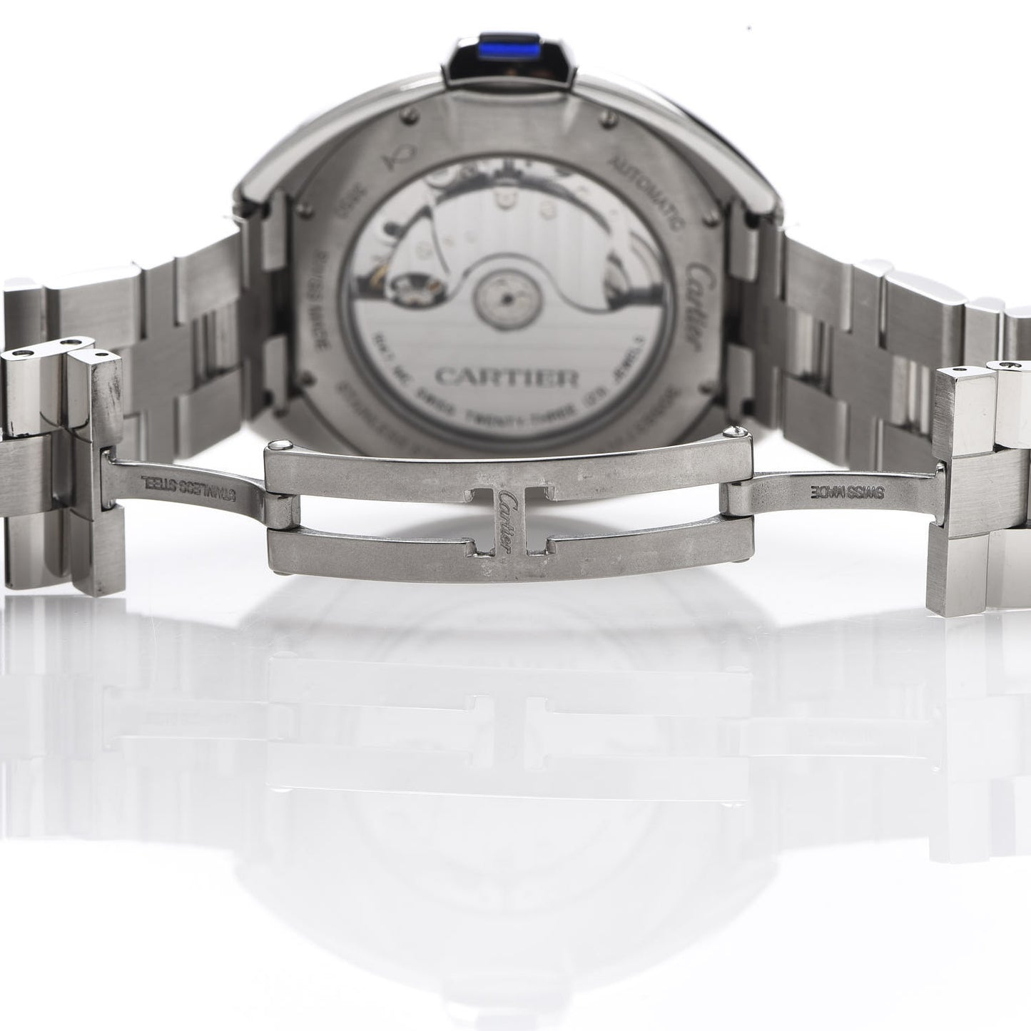 Stainless Steel 40mm Cle De Automatic Watch