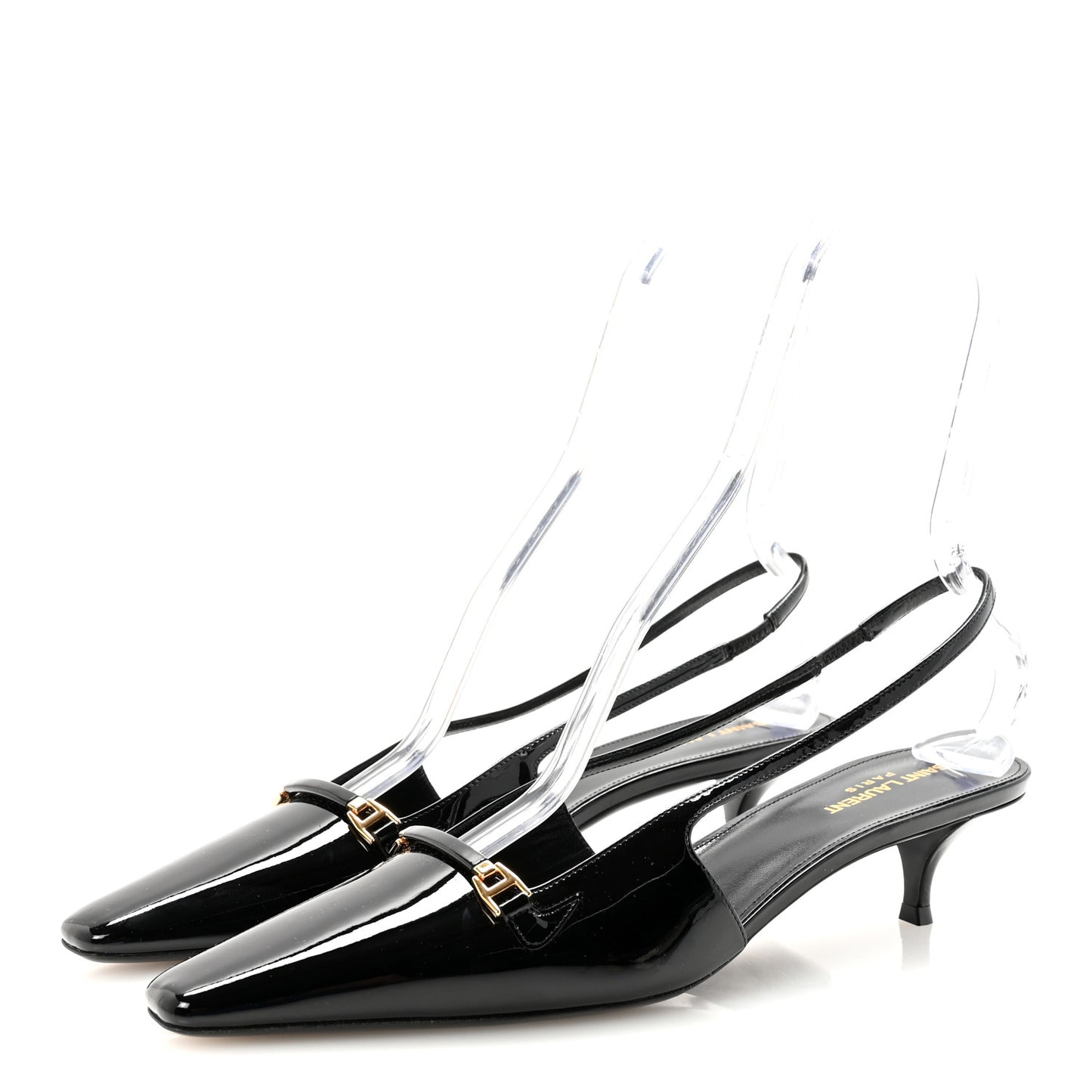 Patent Bade Slingback Pumps 41 Black