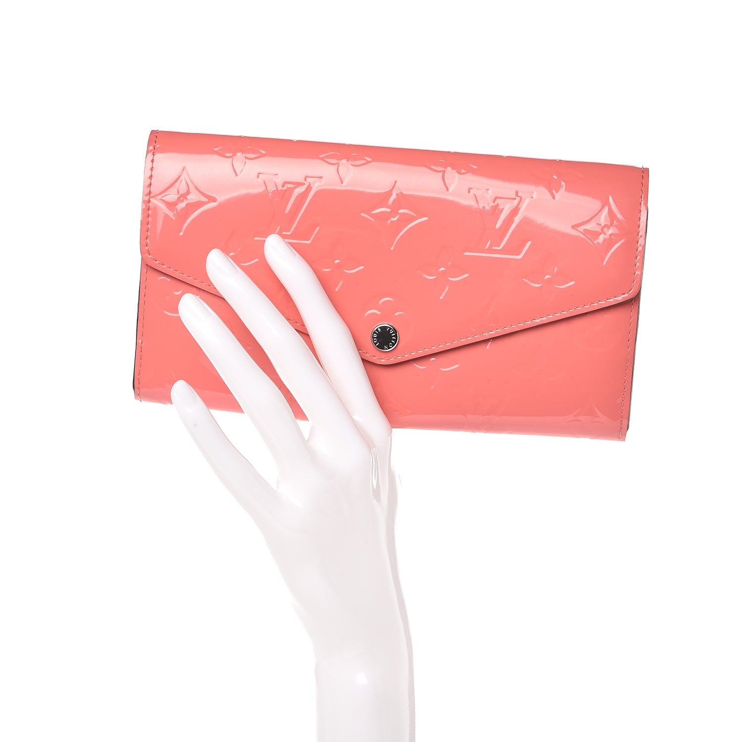 Louis Vuitton Vernis Sarah Wallet NM Poppy 2 of 7